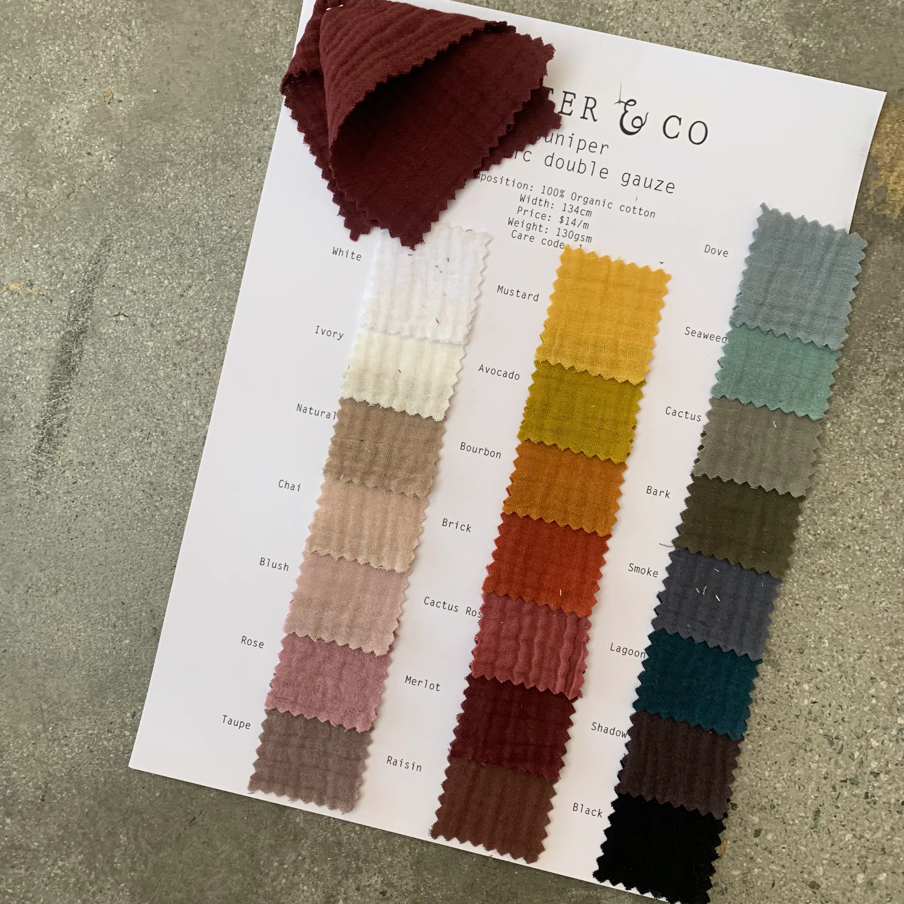 Juniper Organic Black    $16 per metre - Image 9