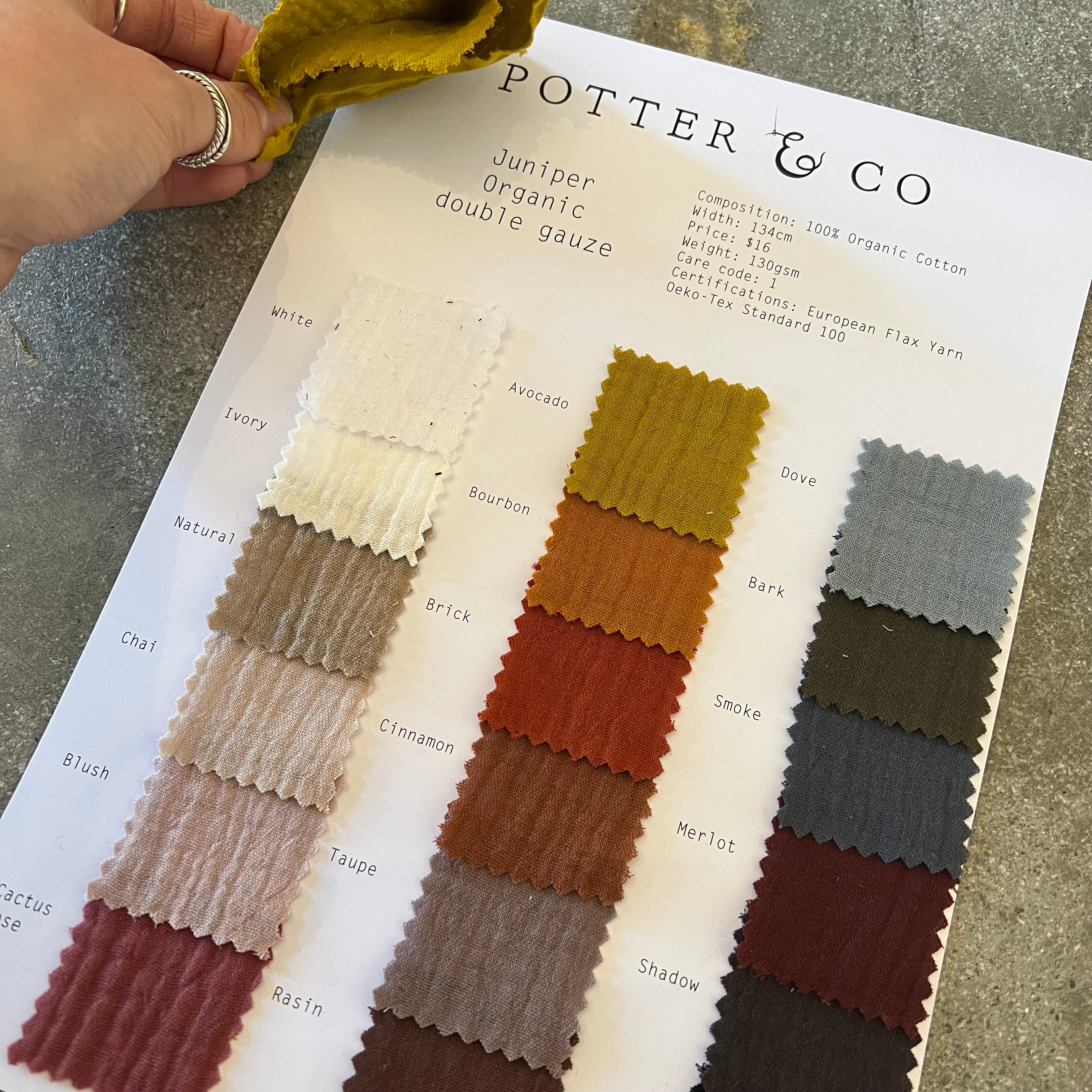 JUNIPER SWATCH CARD   $10 - Image 3