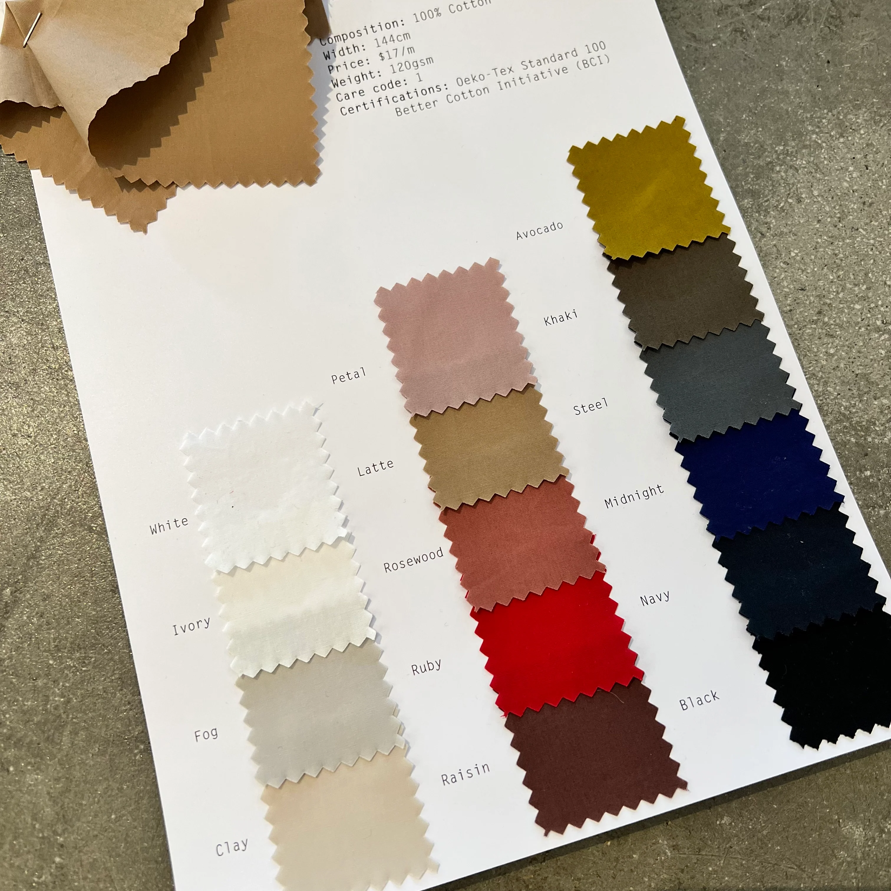 Nova Khaki   $17 per metre - Image 6